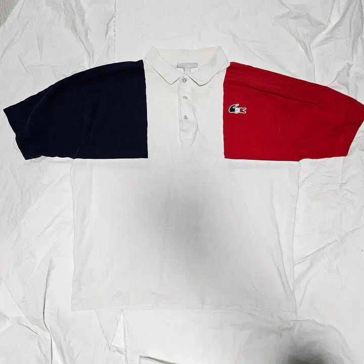 [BUNJANG] Lacoste Colorblock Short-Sleeve Polo T-Shirt - Size M / 라코스테 배색 반팔 카라 티셔츠 M