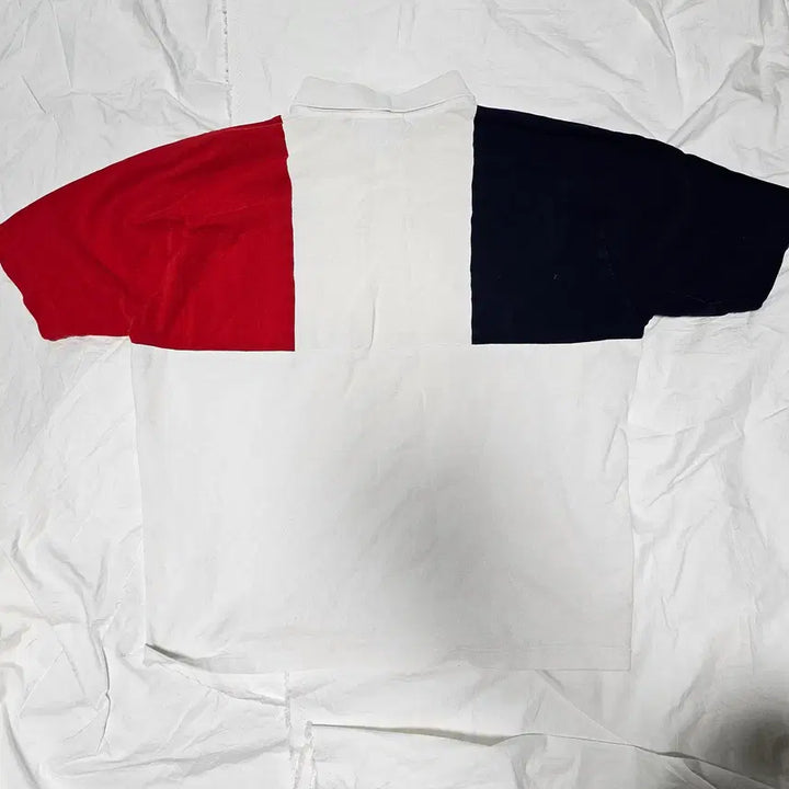 [BUNJANG] Lacoste Colorblock Short-Sleeve Polo T-Shirt - Size M / 라코스테 배색 반팔 카라 티셔츠 M