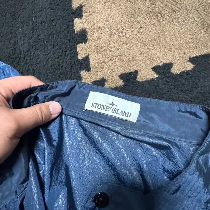 [BUNJANG] Stone Island Nylon Half Zip XXL Jacket / 스톤아일랜드 나일론 반집업xxl
