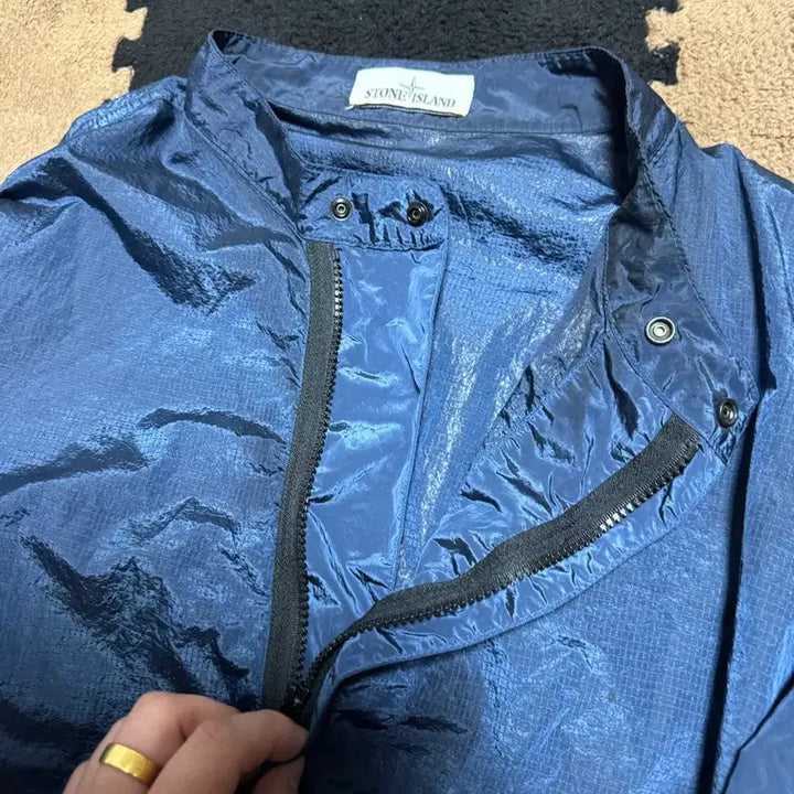 [BUNJANG] Stone Island Nylon Half Zip XXL Jacket / 스톤아일랜드 나일론 반집업xxl