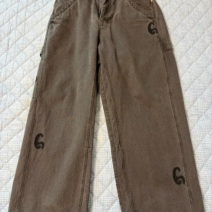 [BUNJANG] Polytelu 1011 Patched Hammer Pants Dark Brown / [2] 폴리테루 1011 패치드 해머 팬츠 다크 브라운