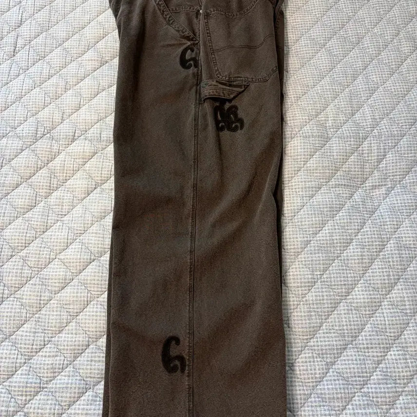 [BUNJANG] Polytelu 1011 Patched Hammer Pants Dark Brown / [2] 폴리테루 1011 패치드 해머 팬츠 다크 브라운