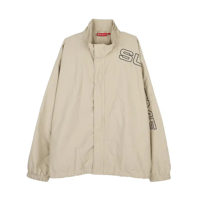 [SOLD OUT] [XXL] 슈프림 스펠아웃 자수 트랙 자켓 샌드 - 23FW