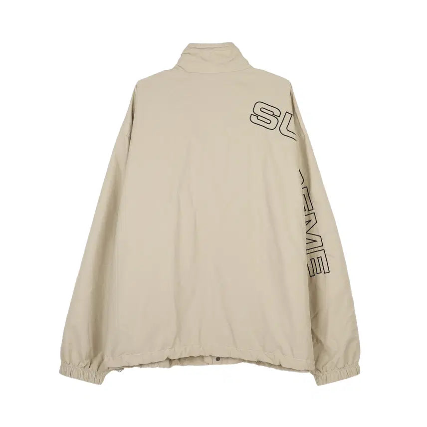 [SOLD OUT] [XXL] 슈프림 스펠아웃 자수 트랙 자켓 샌드 - 23FW