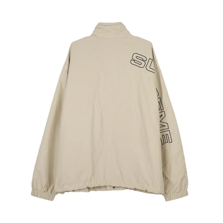 [SOLD OUT] [XXL] 슈프림 스펠아웃 자수 트랙 자켓 샌드 - 23FW