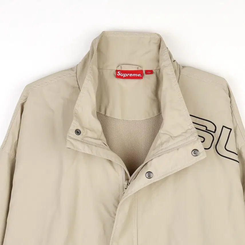 [SOLD OUT] [XXL] 슈프림 스펠아웃 자수 트랙 자켓 샌드 - 23FW