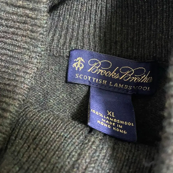 [BUNJANG] Brooks Brothers Argyle Check Knit Zip-up Cardigan / 브룩스브라더스 아가일 체크 니트집업 가디건 Brooks Brothers
