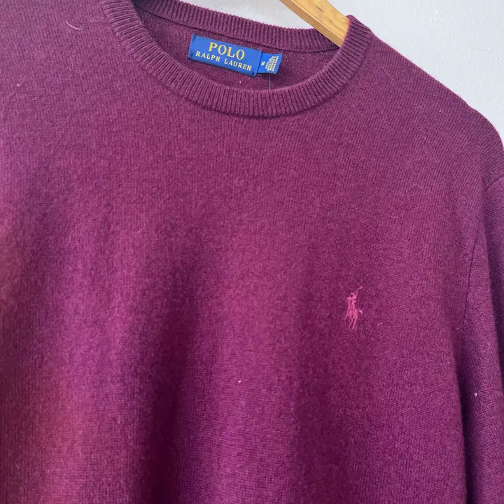 [BUNJANG] Polo Ralph Lauren Wool Round Knit Sweater / 새제품)폴로랄프로렌 남성 울100라운드니트 M사이즈