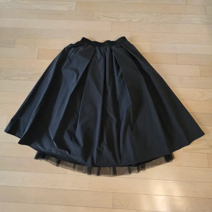 [BUNJANG] LAP Long Skirt / LAP 밑단 샤 롱스커트 미개봉 새상품