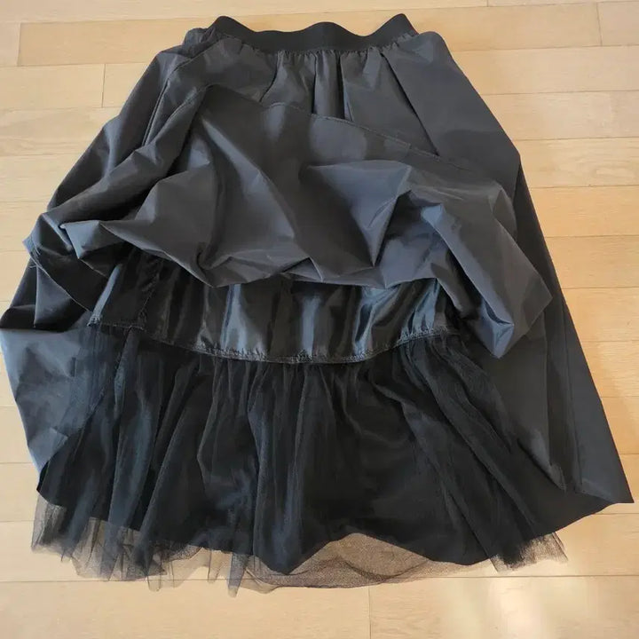 [BUNJANG] LAP Long Skirt / LAP 밑단 샤 롱스커트 미개봉 새상품