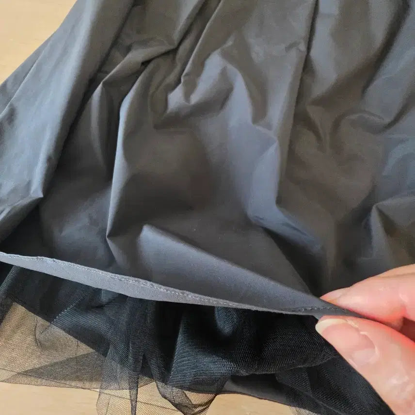 [BUNJANG] LAP Long Skirt / LAP 밑단 샤 롱스커트 미개봉 새상품