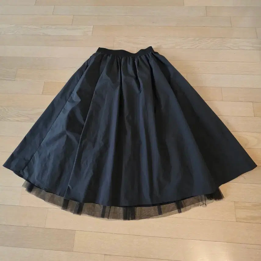 [BUNJANG] LAP Long Skirt / LAP 밑단 샤 롱스커트 미개봉 새상품