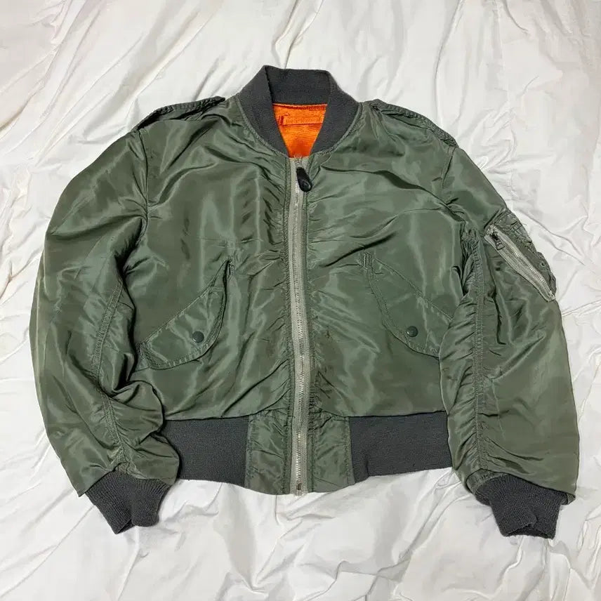 [BUNJANG] 70s L-2B Flight Jacket MA-1 Style Made in USA / 70s L-2b 플라이트자켓 ma-1