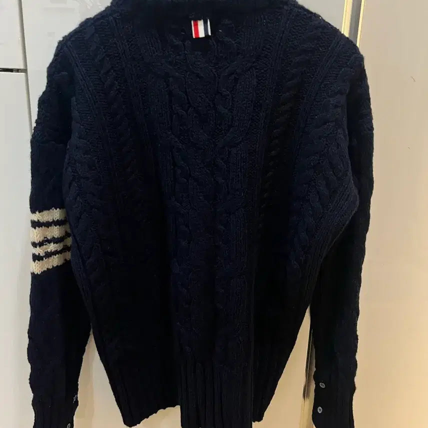[BUNJANG] Thom Browne Cable Mohair Sweater (Size 4) / 톰브라운 케이블모헤어스웨터 4사이즈 (새상품급)