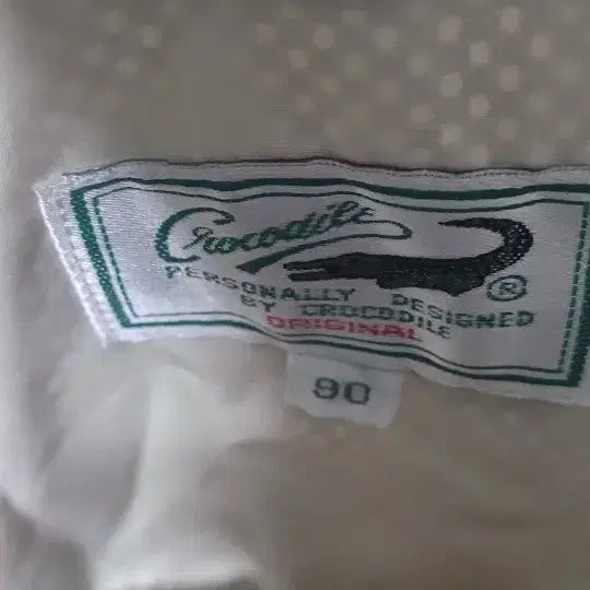 [BUNJANG] Crocodile Ivory Windbreaker Jacket / 크로커다일 아이보리 바람막이 점퍼90