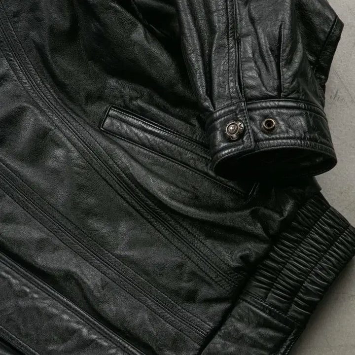 [BUNJANG] Vintage Leather Jacket / 빈티지 레더 자켓