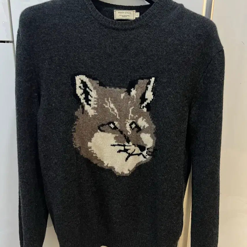 [BUNJANG] Maison Kitsuné Big Fox Knit L / 메종키츠네 니트 빅폭스 L