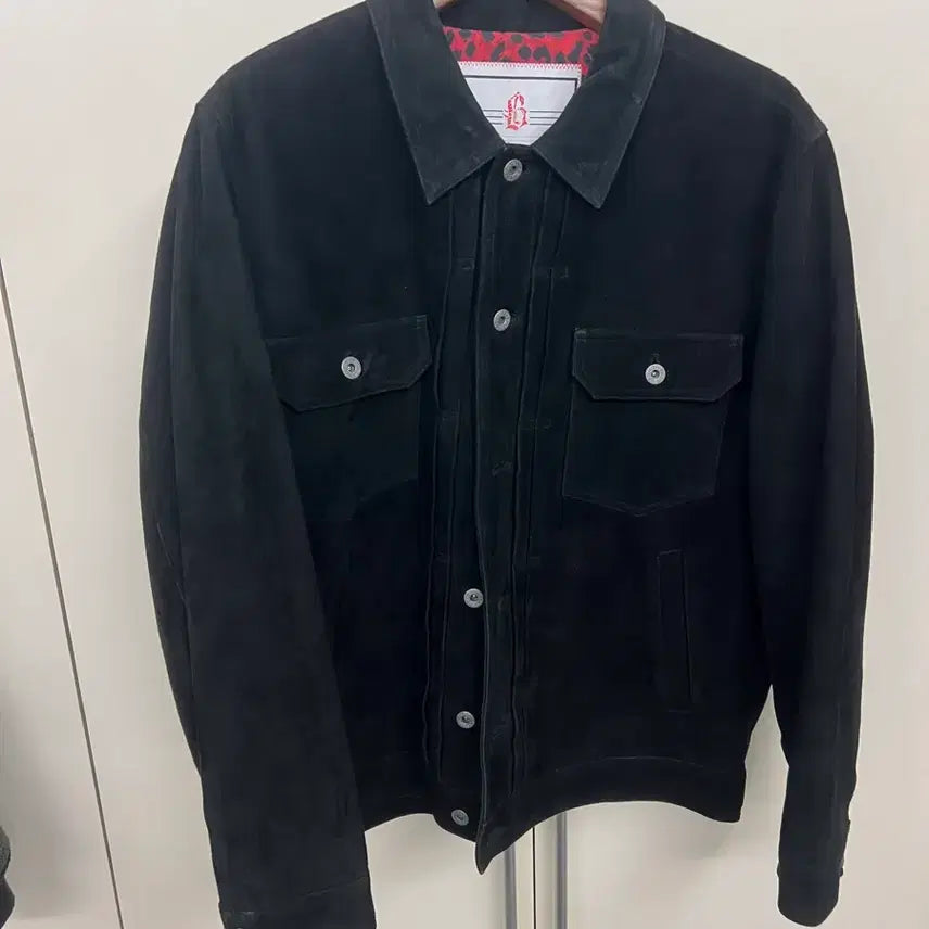 [BUNJANG] Blackout Goat Suede Jacket / 블랙아웃 고트스웨이드 자켓