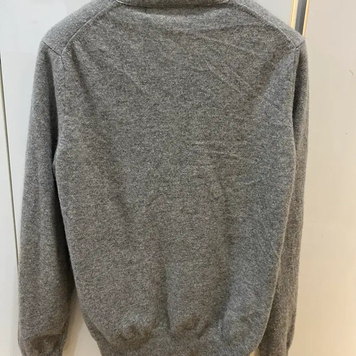 [BUNJANG] Comme des Garçons Grey Cardigan White Emblem XL / 꼼데가르송 그레이카디건 화이트와펜 xl