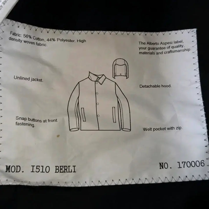 [BUNJANG] Aspesi Black Casual Jacket / 아스페시 블랙 캐주얼 자켓