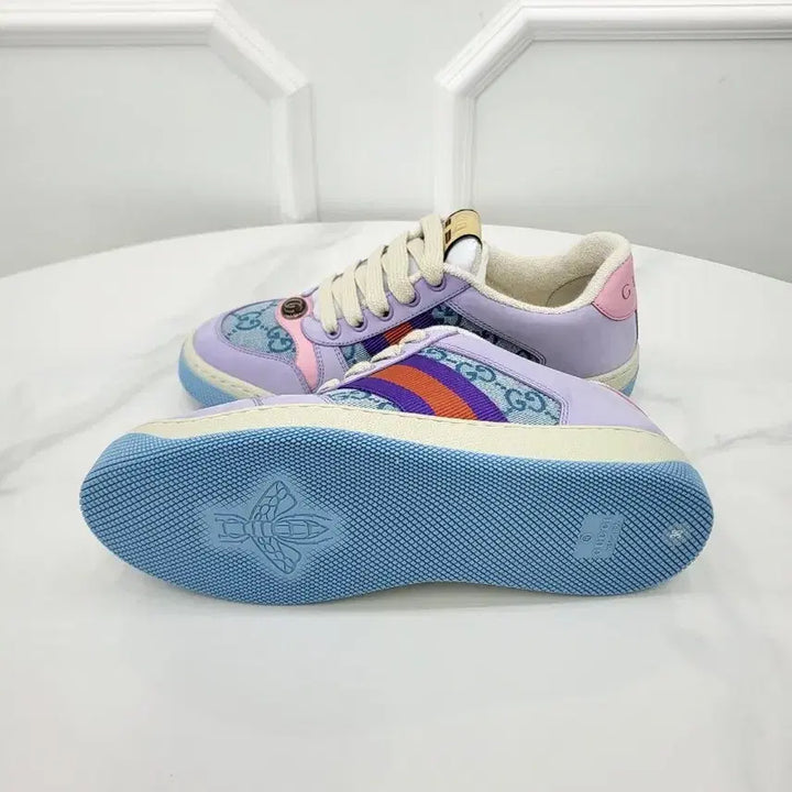 [BUNJANG] Gucci Screener Purple Multi Sneakers / 구찌 스크리너 퍼플 멀티 스니커즈 741575 36