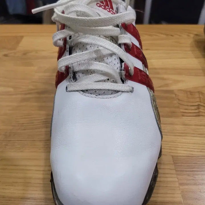 [BUNJANG] Adidas Golf Shoes White/Red Size 250 / 아디다스 골프화 흰빨 250사이즈