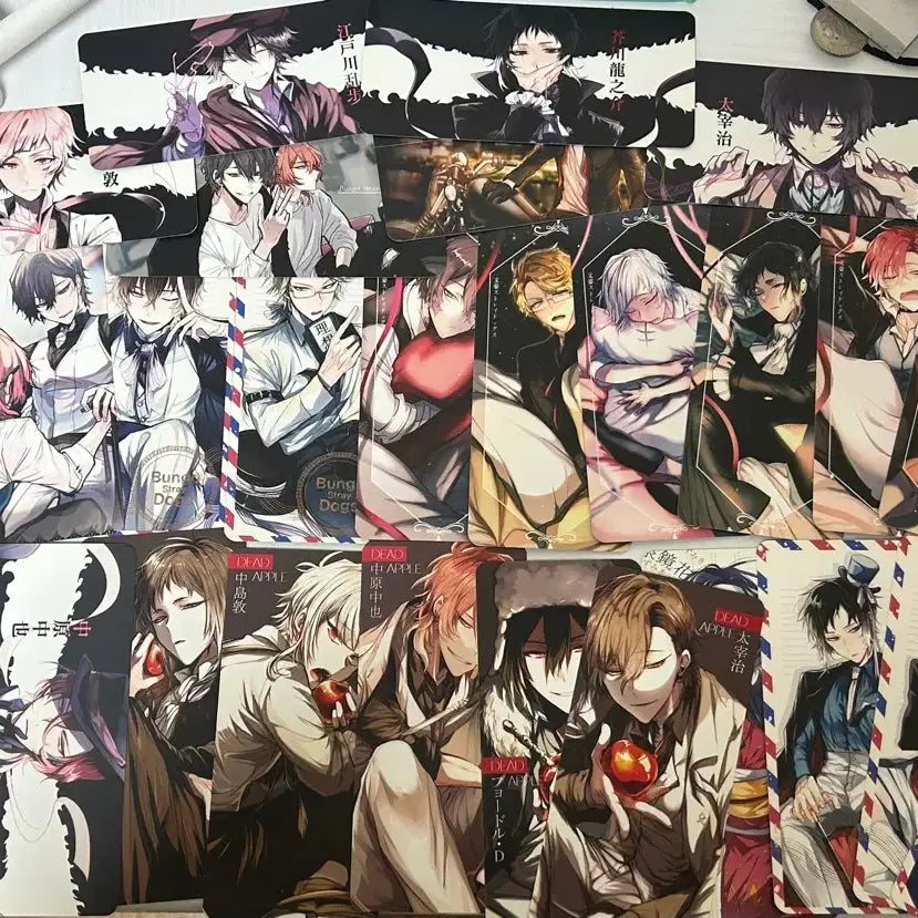 [BUNJANG] Bungo Stray Dogs Dazai &amp; Chuuya Card Set / 문스독 비공식 카드텍 일괄 문호스트레이독스 다자이 츄야