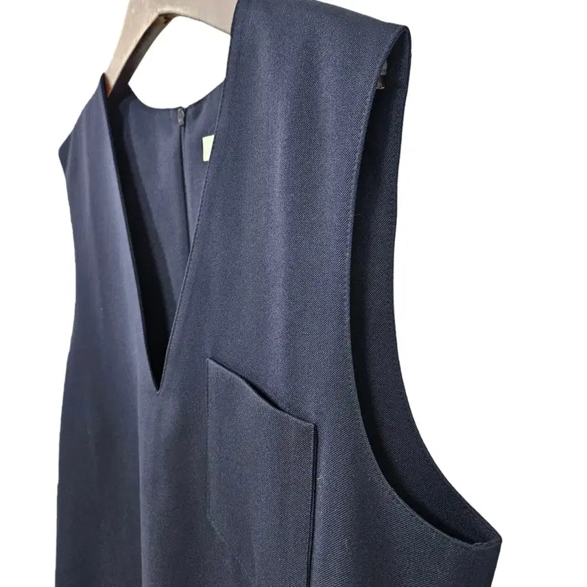 [BUNJANG] LOW CLASSIC Patch Pocket Dress Navy / LOCLE  로우 클래식 패치 포켓 원피스  d119
