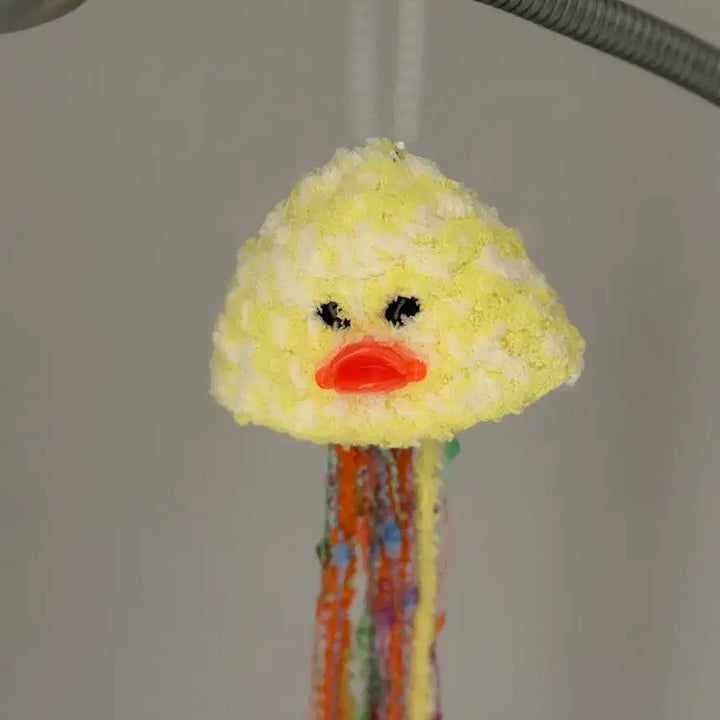 [BUNJANG] Alien Duck Jellyfish Keyring / 외계인 오리 뜨개 해파리 키링