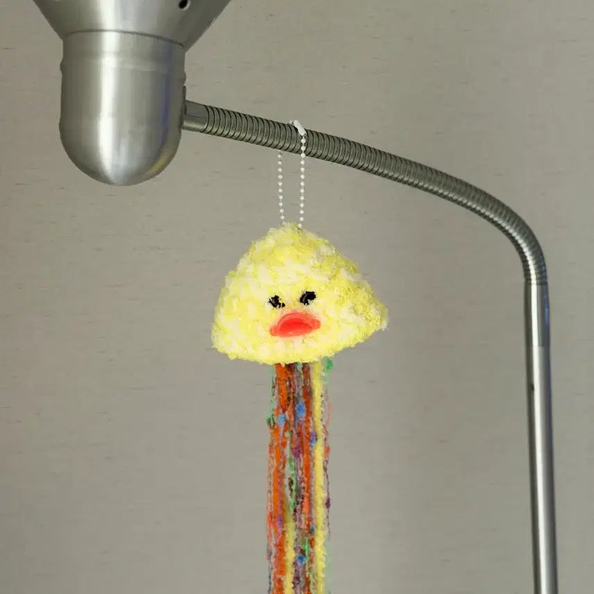 [BUNJANG] Alien Duck Jellyfish Keyring / 외계인 오리 뜨개 해파리 키링