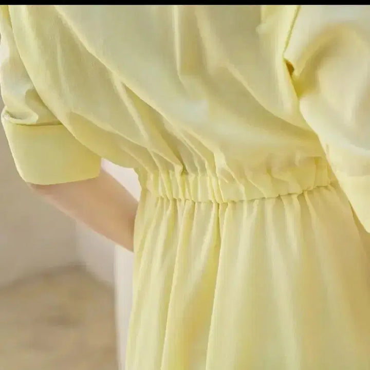 [BUNJANG] Unbalanced Hem Dress (Yellow) / 언발원피스(엘로우) 새상품