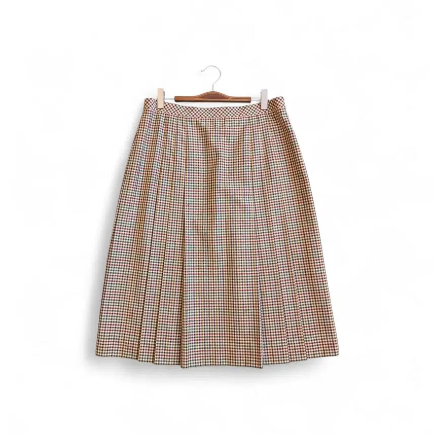 [BUNJANG] DAKS Check Pattern Midi Skirt / [XL] 여성 정품 닥스 DAKS 체크 패턴 미디 스커트 모 견 정장치마