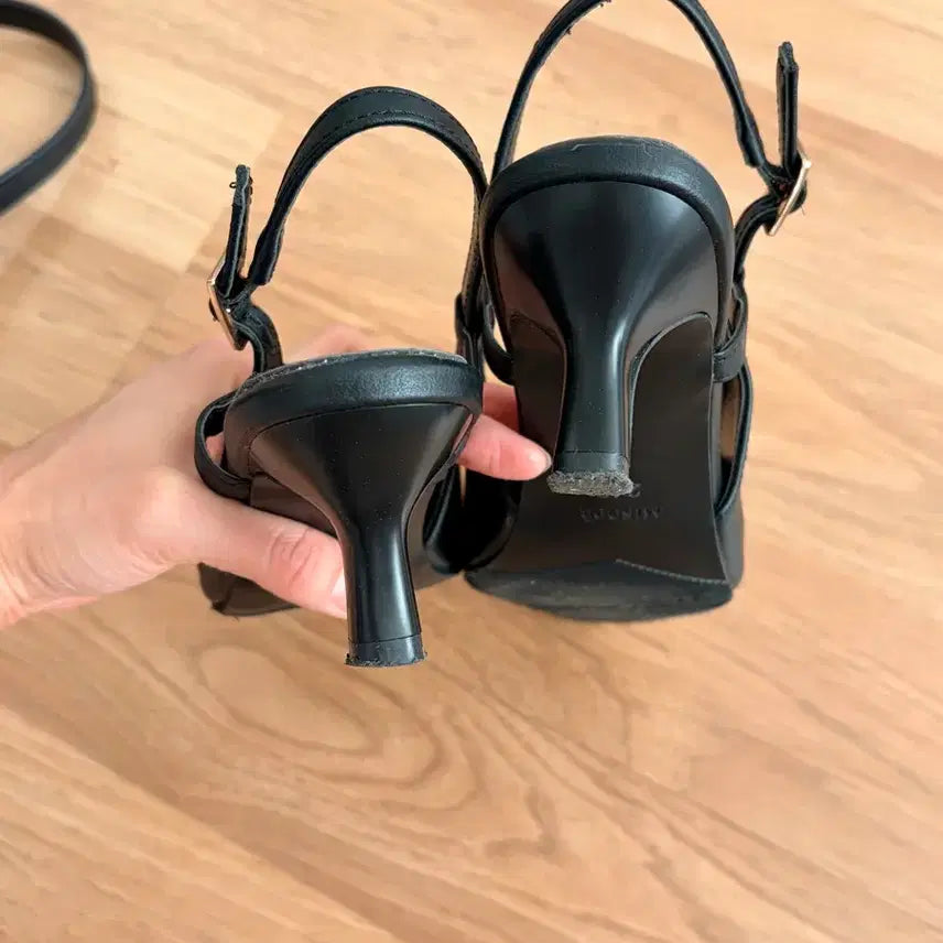[BUNJANG] MISOPE Slingback 240 Black Heels / 미소페 슬링백 240