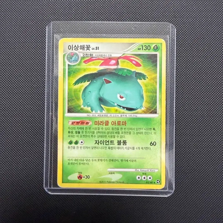 [BUNJANG] Pokemon Venusaur 03/40 2011 Ancient Card / 포켓몬 카드 DP 이상해꽃 03/40 2011 고대 고전 카드
