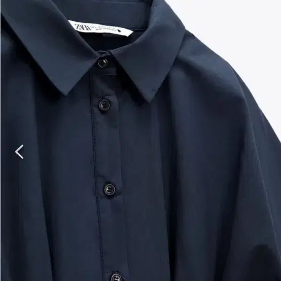 [BUNJANG] ZARA Navy Pleated Shirt Dress XS / 자라 네이비 플리츠 셔츠 원피스 XS