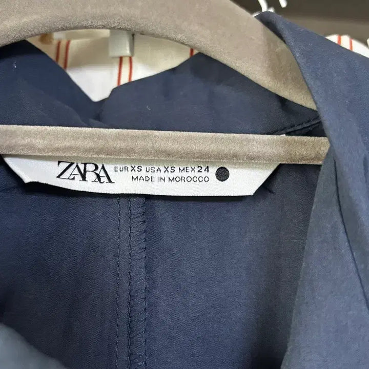 [BUNJANG] ZARA Navy Pleated Shirt Dress XS / 자라 네이비 플리츠 셔츠 원피스 XS