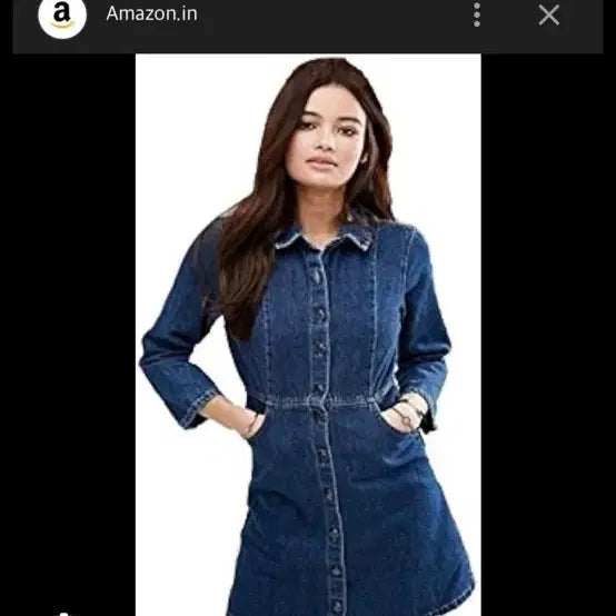 [BUNJANG] Pull&Bear Denim Shirt Dress S / Pull&Bear 데님 셔츠 원피스 S