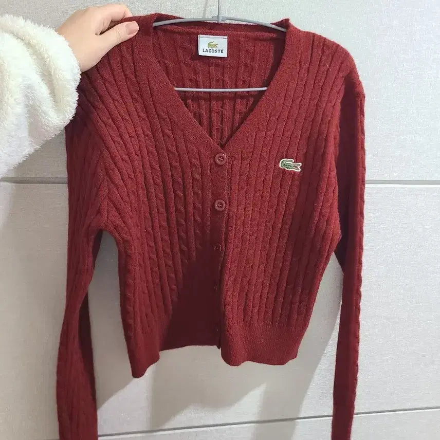 [BUNJANG] Lacoste Style Cardigan / 라코스테 스타일 가디건