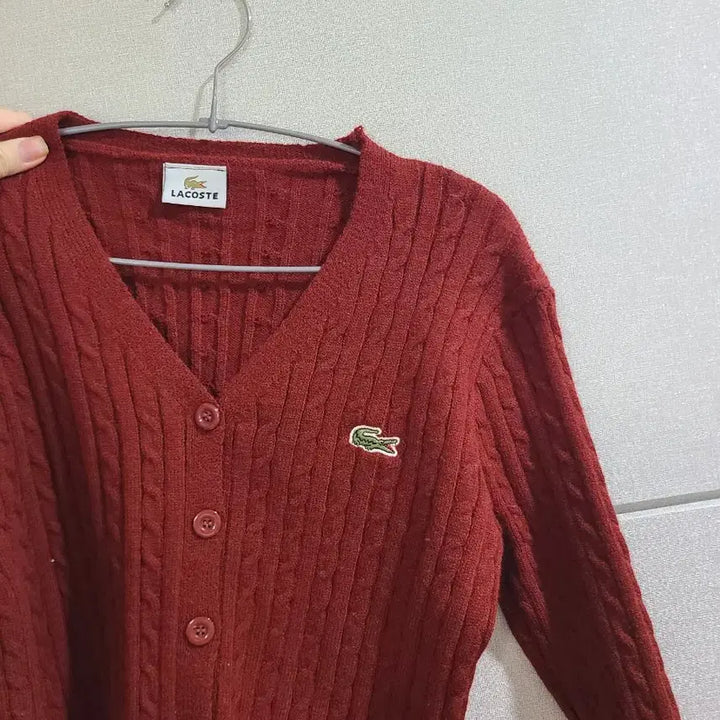 [BUNJANG] Lacoste Style Cardigan / 라코스테 스타일 가디건