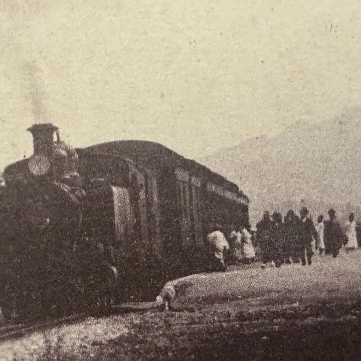 [BUNJANG] 1907 Joseon Seoul Namdaemun Station Train Postcard / 1907년 - 조선 경성 - 남대문 역 기차 - 제물포 CHEMULPO