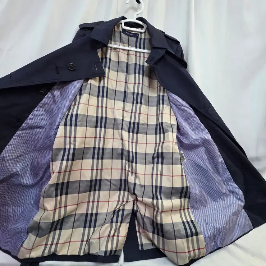 [SOLD OUT] RIZON 여성간절기초봄늦가을네이비 트렌치반 코트66