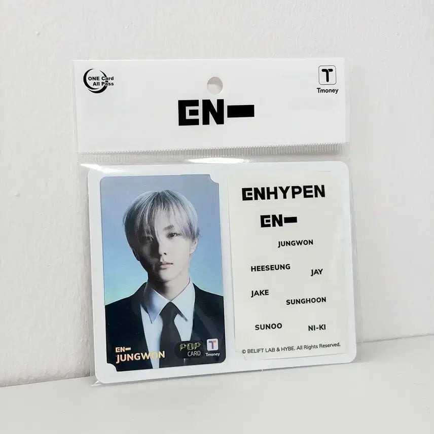 [BUNJANG] ENHYPEN Jungwon T-money Transportation Card (Sealed) / (미개봉 양도) 엔하이픈 정원 티머니 교통카드