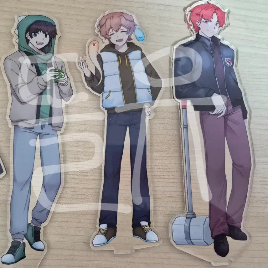 [BUNJANG] Pixel Lee Misu-ban Acrylic Stand Bundle Set / 픽셀리 공룡 덕개 라더 미수반 아크릴 스탠드 (일괄)