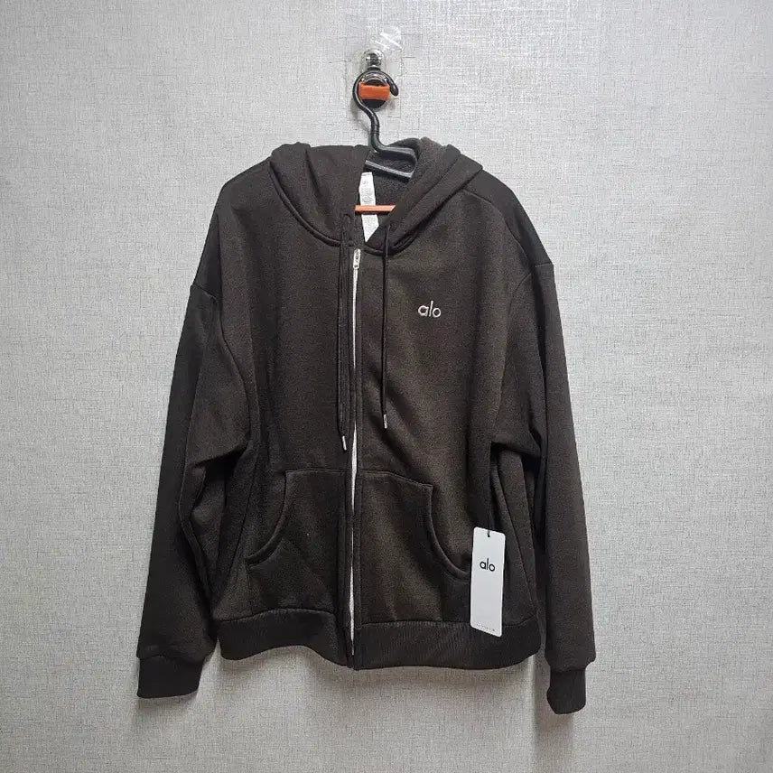 [SOLD OUT] ALO 알로 브라운 후드 집업 새상품s오버핏
