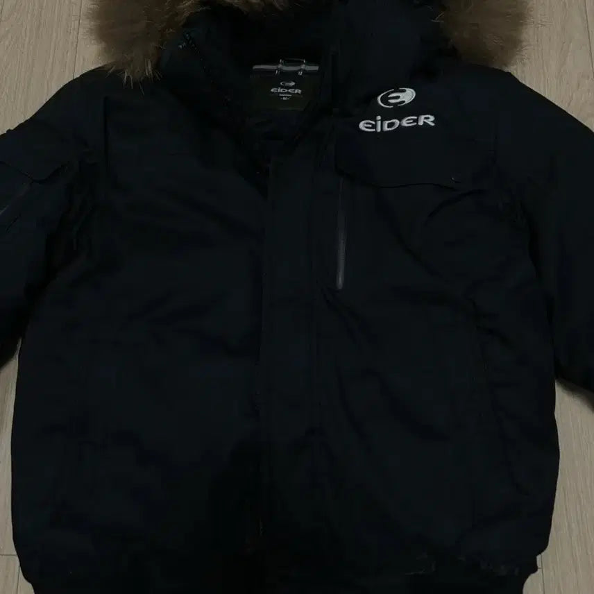 [BUNJANG] Aider Black Padded Jacket with Hood Fur (Size M) / 아이더 블랙 패딩 점퍼 후드털 M사이즈