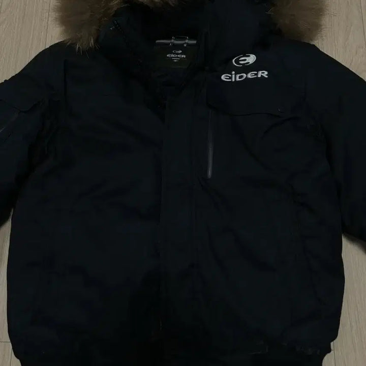 [BUNJANG] Aider Black Padded Jacket with Hood Fur (Size M) / 아이더 블랙 패딩 점퍼 후드털 M사이즈