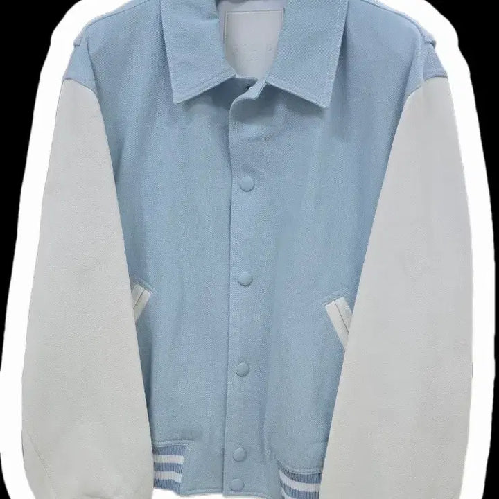 [BUNJANG] Solid Homme Denim Varsity Jacket / 솔리드옴므 블루 데님 바시티 자켓 46 (95)