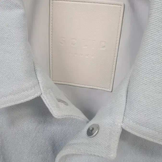 [BUNJANG] Solid Homme Denim Varsity Jacket / 솔리드옴므 블루 데님 바시티 자켓 46 (95)