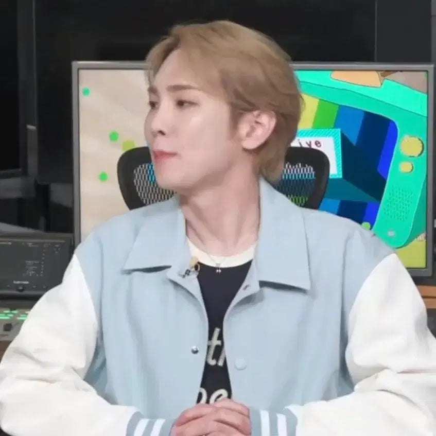 [BUNJANG] Solid Homme Denim Varsity Jacket / 솔리드옴므 블루 데님 바시티 자켓 46 (95)