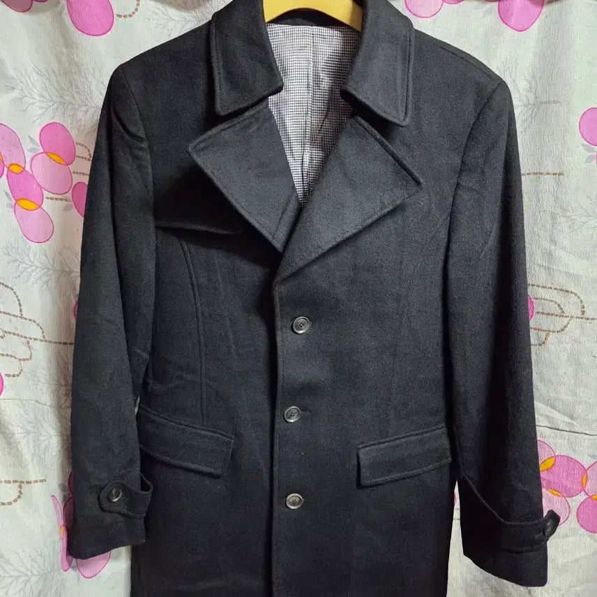 [BUNJANG] TNGT Men's Black Cashmere Coat 100 / TNGT 남성 블랙 캐시미어 코트 100
